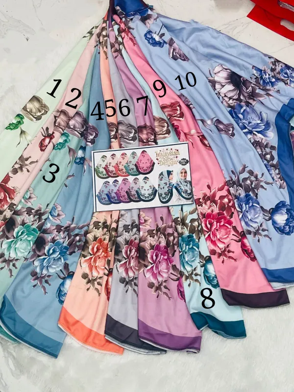 Premium  Malaysian Scarf Hijab - Size 40 | HJ284